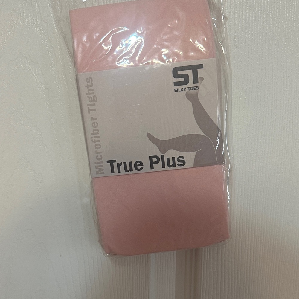 Silky Toes True Plus Microfiber Tights - Pink